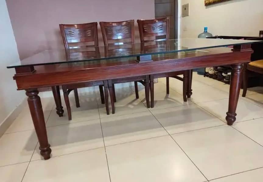 Dining table with Eight chairs 6