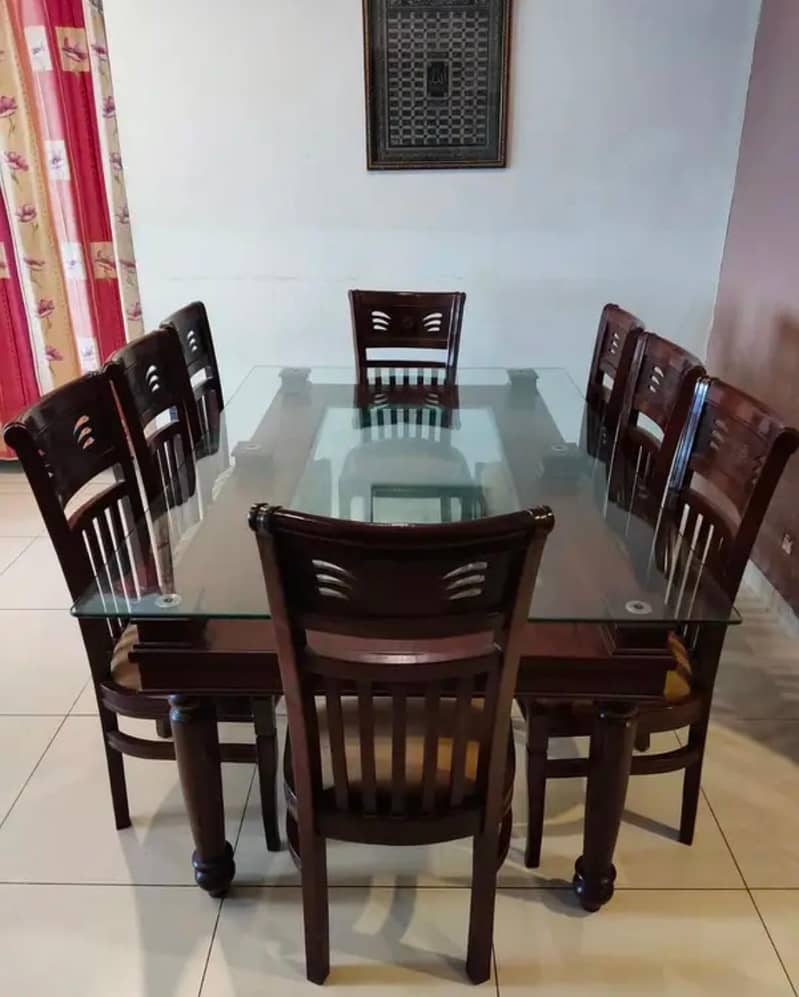 Dining table with Eight chairs 10