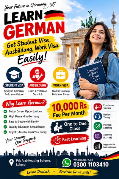 Learn German A1 to B1 apply Student Visa Ausbildung In Germany