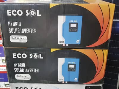 Eco Sol 1.2kVA Hybrid Solar Inverter – 12V, Built-in 50A MPPT, LCD