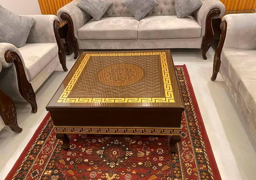 7 seaters sofa with Table 2