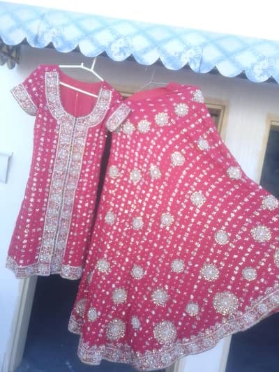 red bridal dress