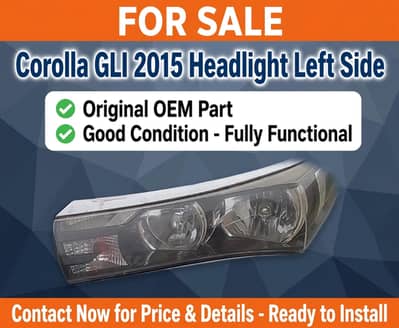 Corolla Gli 15 headlights