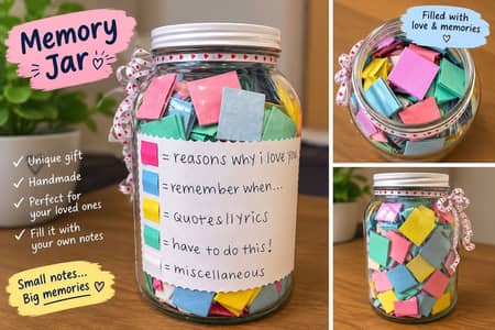 Handmade Memory Jar | Personalized Love & Memories Gift
