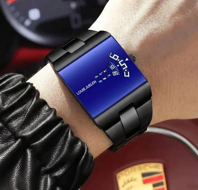 Luxury Men square charm Wrist Watch Waterproof