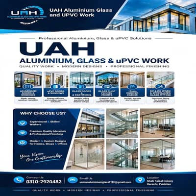 UAH Aluminium Glass And UPVC Work