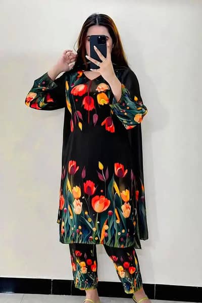 3 Pcs Women's Stitched Doria Lawn Printed Suit