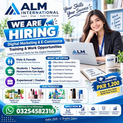 We are horring male and female  for Lahore staff