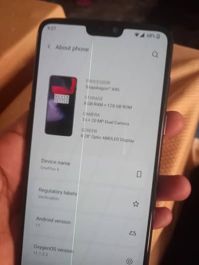one plus 6 Ram 8 128 patch