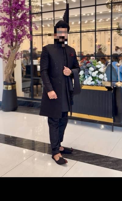 Black Groom Sherwani for Sale