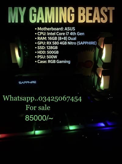 Rog Asus gaming pc  used in 10 by 10 condition! Abbottabad