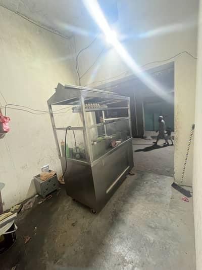 fryer and burger counter