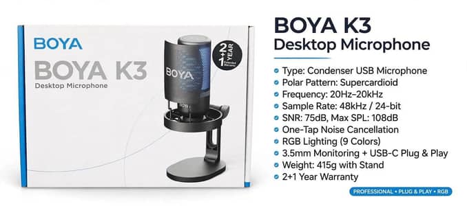 Boy K3 Desktop Microphone