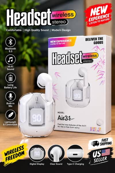 TWS Headset wireless model Air31