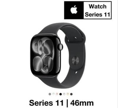 Series 11 smart watch (46 mm) with apple logo - wireless charging