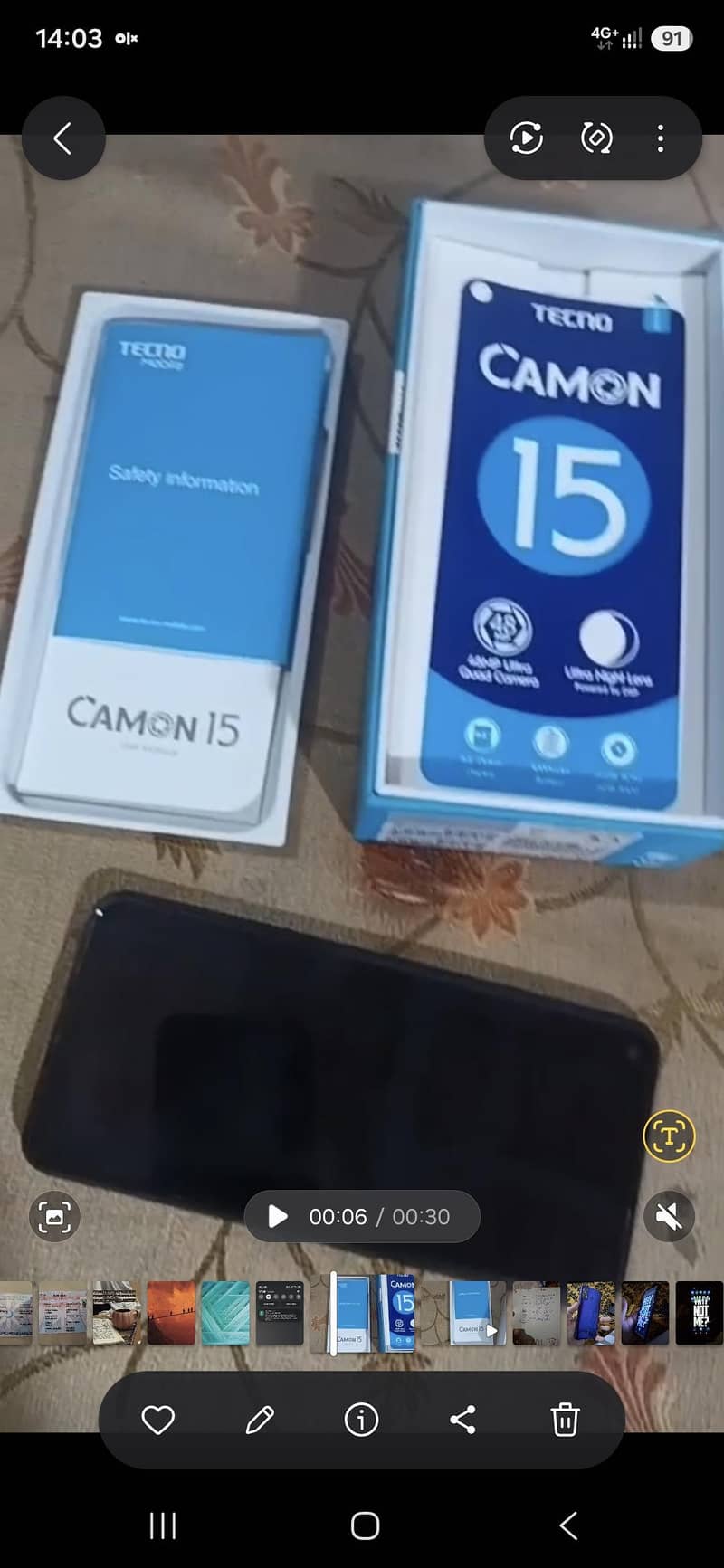 Tecno CAMON 15 4/64 8