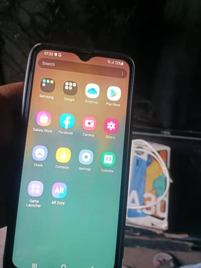 Samsung Mobile A30 4 64 dibba charger sath ha