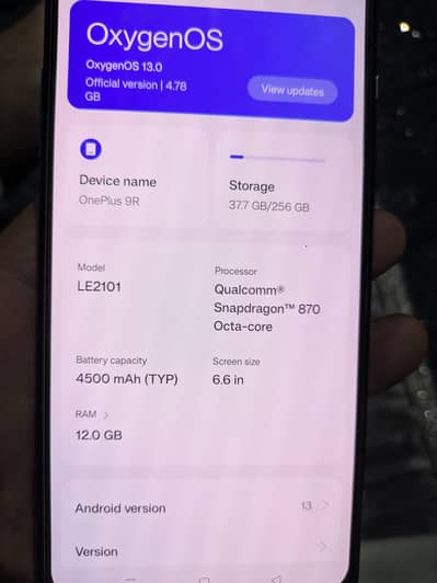 One Plus 9R 03109678878