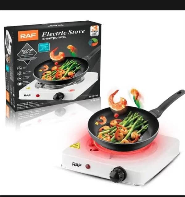 T  Quick Heat Electric Stove - 2-Minute Hot Plate, Easy-Clean Design - 1000W Power, Automatic Function