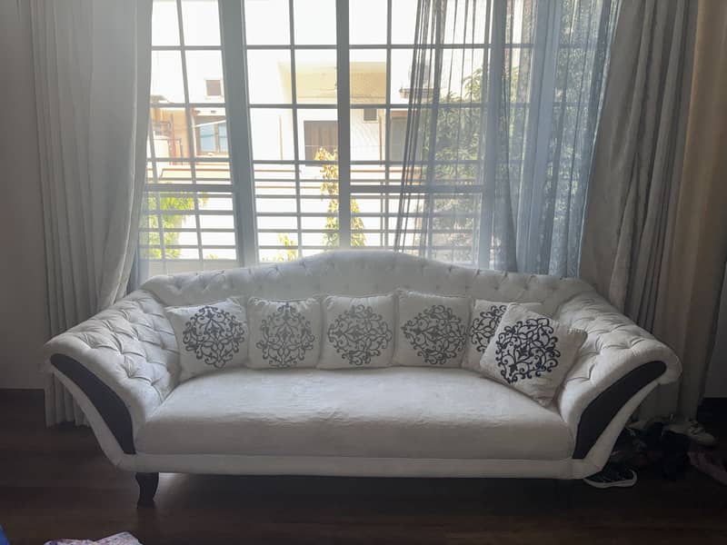 Sofa set solid wood 9 seater 1