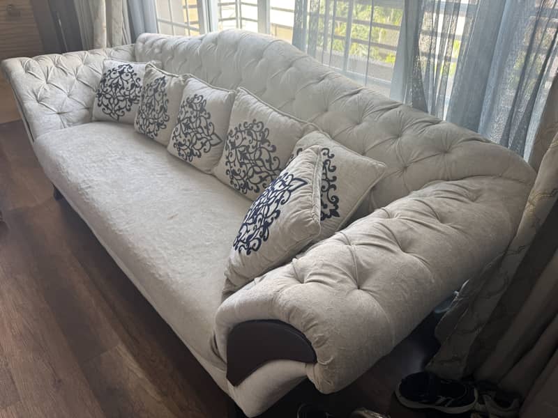 Sofa set solid wood 9 seater 2