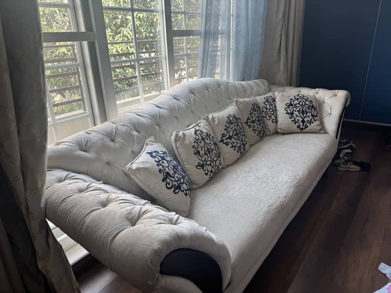 Sofa set solid wood 9 seater 3