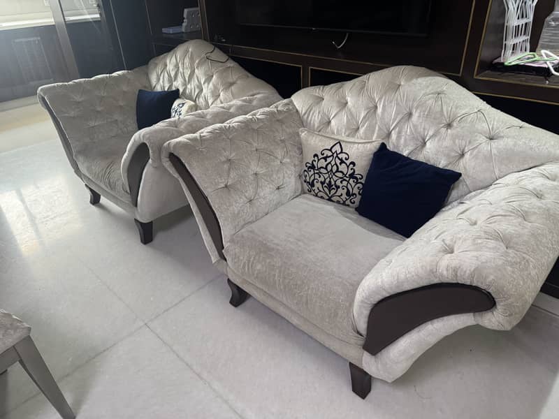 Sofa set solid wood 9 seater 4