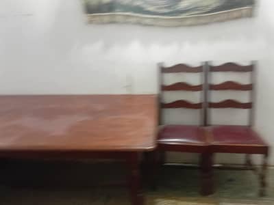 6 seater dining table with 6 chairs for sale