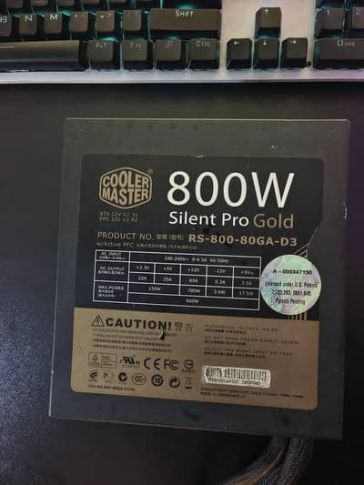 Cooler Master Silent Pro 800W PSU - 80 Plus Gold
