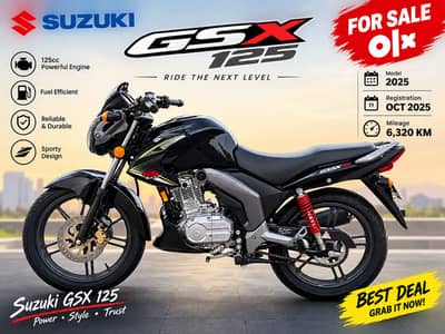 Suzuki GSX 125 2025 Model | October Registered | 6,320 KM