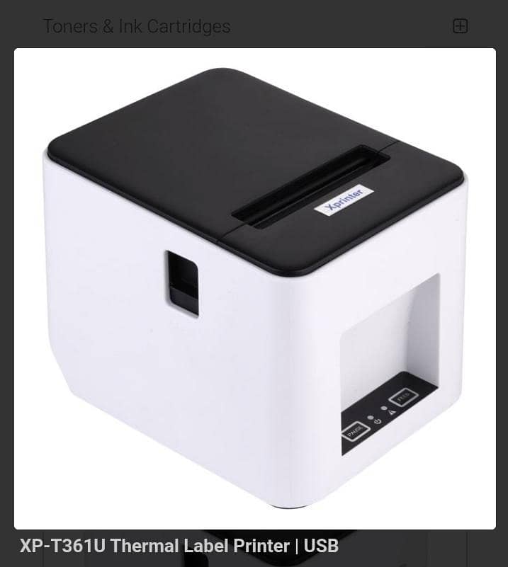 XP-T361U Thermal Label Printer  Availability. 0