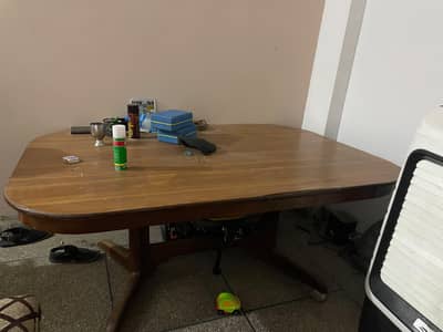Dining Table with 4 Chairs Pure Solid Wood