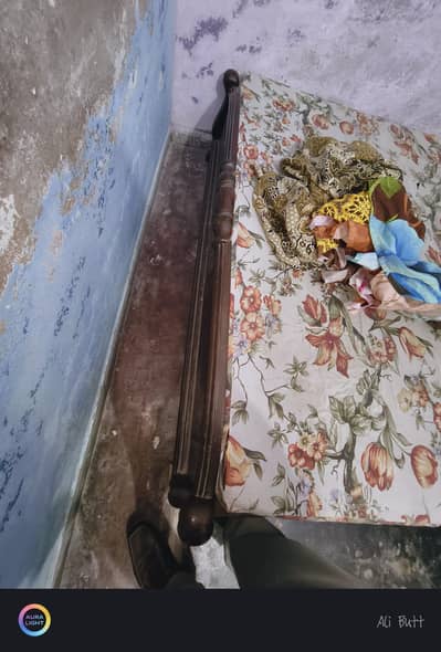 wooden bed