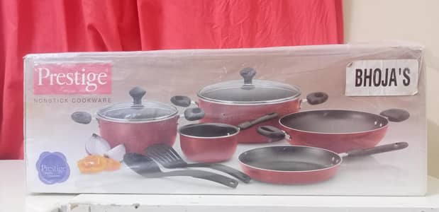 Prestige Non-Stick Cookware Set 9 Pieces – Brand New