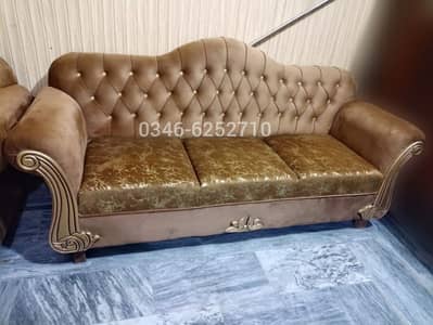 Sofa Set 6 Seater Brand New Velvet Fabric King Size