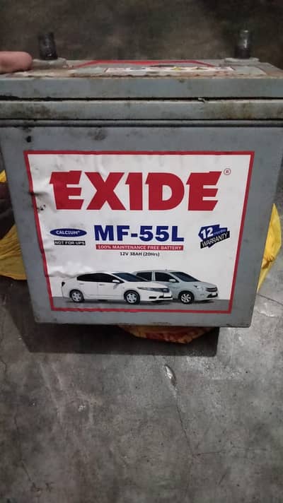 Excide MF-55L 40Ampere 6 months used only