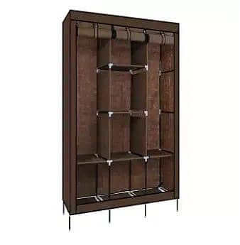 T  3 Layer Storage Wardrobe Model 88130 Shelf Rack Fancy And Foldable hanging space and shelves portable wardrobe is a great storage unit to keep your bedroom neat and tidy NOTE random color will be delivered