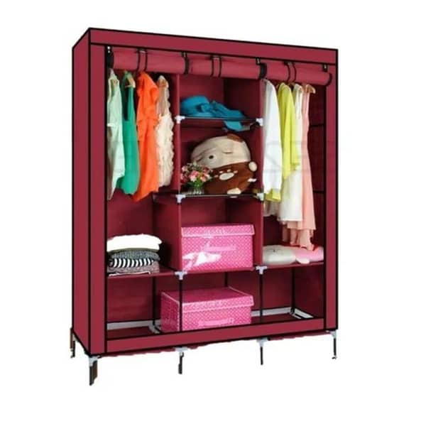 T   Foldable Canvas Storage Wardrobe Model