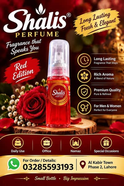 Shalis Red Edition Perfume – Long Lasting Premium Fragrance