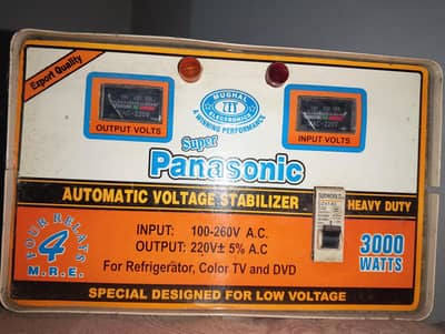 Super Panasonic 3000 Watts Automatic Voltage Stabilizer - Heavy Duty