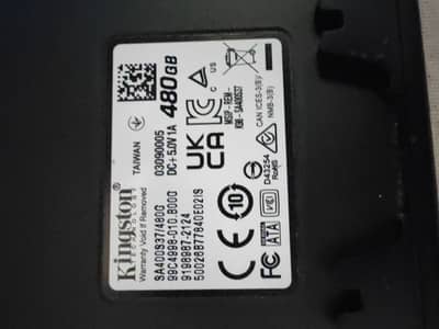 KINGSTON SA400S37/480GB 99% Health Branded ssd