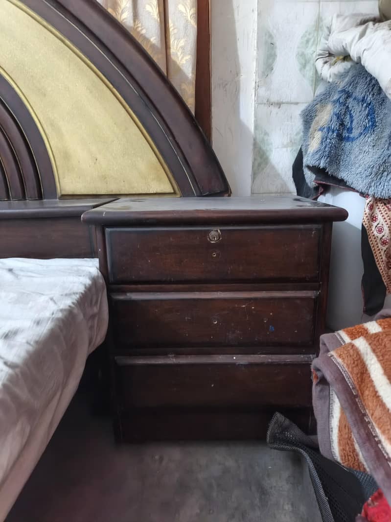 bed with two side tables 11