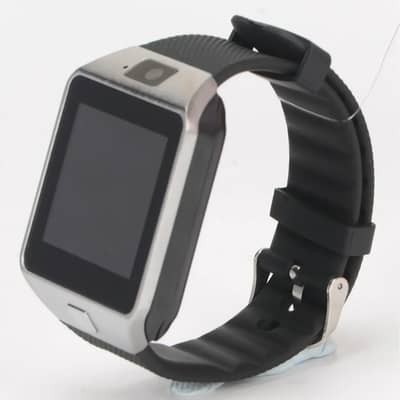 Bluetooth Smart Watch With Touch Screen & Leather Band