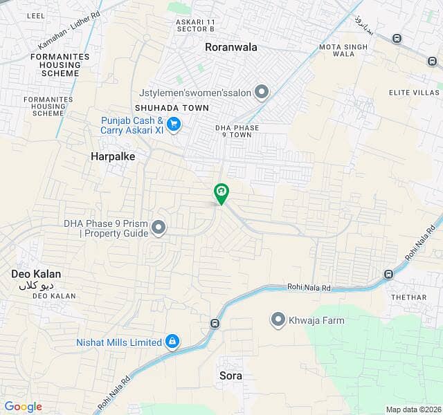DHA PHASE 9 PRISM A BLOCK ROAD LEVEL PLOT 0