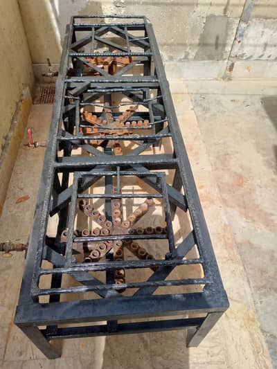 Heavy Duty Iron Gas Burner Stand / Commercial Stove Frame for Sale