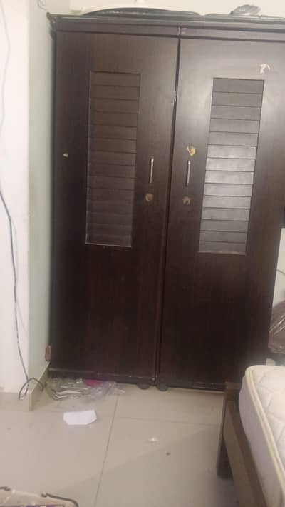 dark brown cupboard