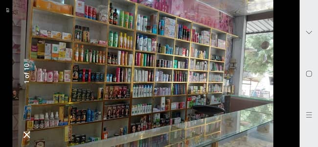 Shop ka saman for with counter and racks,shop on rent available