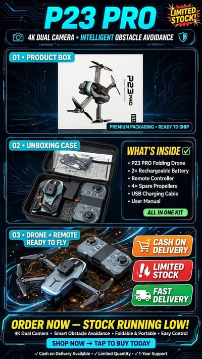 Foldable Drone with HD Camera- Drone Foldabing Series-With Remote
