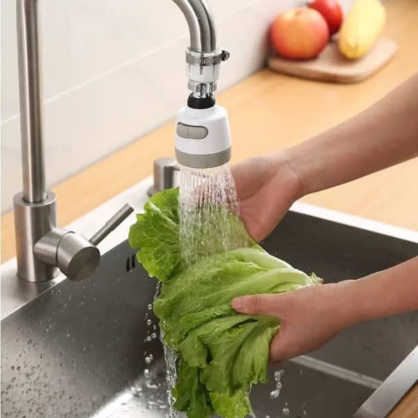 T  Flexible Fan Faucet Tap | Adjustable Kitchen Shower Head with Water Filter | Original Water-Saving Tap Adapter |  Efficient Water Use | Moveable Mini Shower Head | Essential Kitchen Tools & Organizer Accessories | Convenient Tap