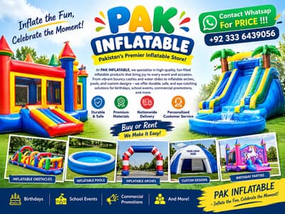 Bouncy Castle and Jumbo Jumper for Sale in Pakistan